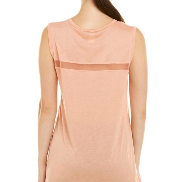 BCBGMaxAzria Women's Peach Mesh Tank Top Size Medium NWT - Picture 3 of 8